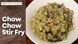 Chow Chow Recipe  Chow Chow Poriyal  Chow Chow Stir Fry  Seeme badanekai Palya  Stir Fry Recipe [upl. by Auhsaj]