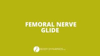 Femoral Nerve Glide [upl. by Nyrual]