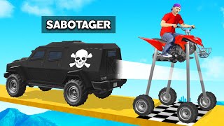 600 IQ Move To WIN 1v1 Race with Sabotager GTA 5 [upl. by Tsuda]