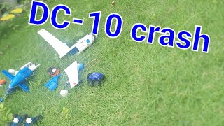 cars get destroyed while plane crashes DC10 [upl. by Cormier]