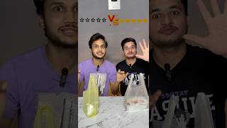 0 ⭐️ vs 5 ⭐️ Noodles shorts streetfood foodchallenge ytshorts funny [upl. by Llehcar]