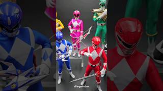 POWER RANGERS Action Figures Realistas 16 Threezero powerrangers shorts [upl. by Heda]