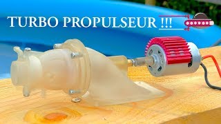 Comment faire un turbo propulseur pour mon bateau de course [upl. by Melliw]