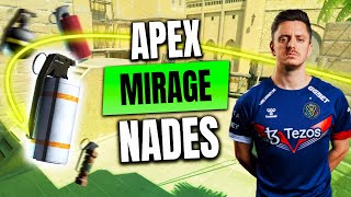 apEX Nades — Mirage vs Spirit — CS2 POV BLAST PREMIER WORLD FINAL 2024 [upl. by Brit]