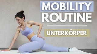 Mach diese 6 MIN MOBILITY ROUTINE vor deinem Unterkörper Workout  Mobility Warm Up  Tina Halder [upl. by Llyrpa]