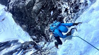 Cilley  Barber to Knife Edge Mount Katahdin  Winter Ice Climbing Trip Baxter State Park [upl. by Eeluj]