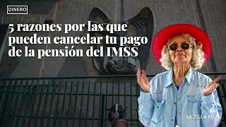 5 razones por las que pueden cancelar tu pago de la pension del imss [upl. by Etac460]