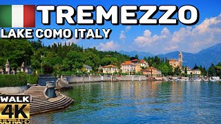 4k 🇮🇹 TREMEZZO LAKE COMO ITALY  PROMENADE WALKING TOUR APRIL 2023 [upl. by Allrud251]