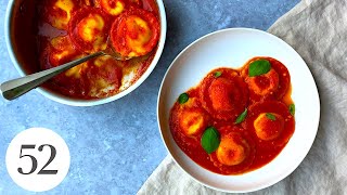 How to Make Ravioli alla Sorrentina  At Home With Us [upl. by Ellennod]