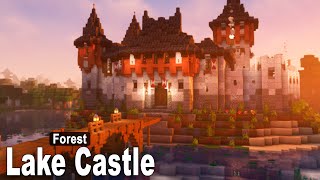 Minecraft How to build a Diorite Lake Castle  Interior  Tutorial part 2 [upl. by Ennaeed]