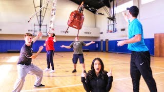 Balancing Frisbee Trick Shots  Brodie amp Kelsey [upl. by Ellenrad430]