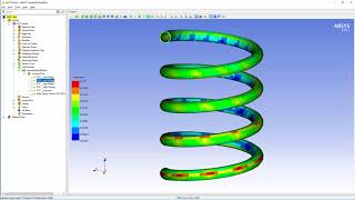 ANSYS ACP Layup Mapping of a Composite Spring [upl. by Nived788]