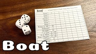 How to Play Boat  a three dice yahtzee style game [upl. by Munn]