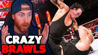 CRAZIEST WWE BRAWLS EVER [upl. by Ocirderf369]