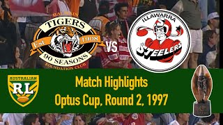 Balmain Tigers vs Illawarra Steelers  1997 Round 2  HIGHLIGHTS [upl. by Rufford]