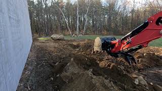 KUBOTA U35  4 MINI EXCAVATOR VS GORILLA ROCK [upl. by Feledy]