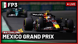 F1 Live  Mexico GP Free Practice 3 Watchalong  Live timings  Commentary [upl. by Dearden]