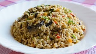 Pilaf de orez cu ciuperci  JamilaCuisine [upl. by Heydon]