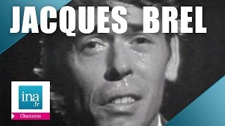 Jacques Brel quotNe me quitte pasquot live officiel  Archive INA [upl. by Skcirdnek551]