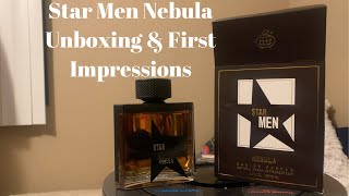 Star Men Nebula UNBOXING amp FIRST IMPRESSIONS CLONE FRAGRANCE  MUGLER DUPE [upl. by Adnauqaj]