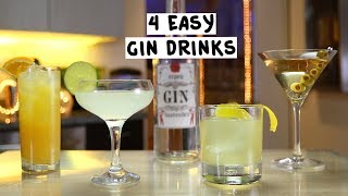 Four Easy Gin Drinks [upl. by Anyg]