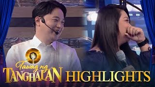 Tawag ng Tanghalan Daily contender Lecelle cannot hide her quotkiligquot [upl. by Idaline375]