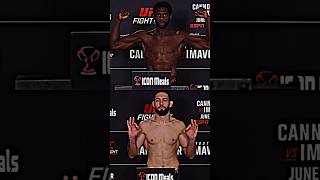 Jared Cannonier vs Nassourdine Imavov  official weigh in ⚖️ ufc mma [upl. by Aleacim]