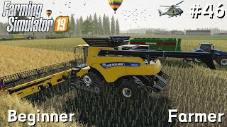 Canola  Soybeans and Wheat Harvesting amp Fertilizing l Beginner Farmer 46 l Farming Simulator 19 [upl. by Nodgnal]