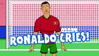 RONALDO CRIES😭 CR7 misses a penalty against Slovenia Euro 2024 Goals Highlights [upl. by Attiuqram]