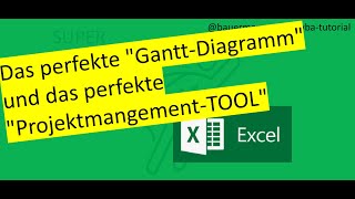 041 GANTT Diagramm und ProjektManagementTool  excel  vba  programmieren lernen  vorlage [upl. by Casia263]