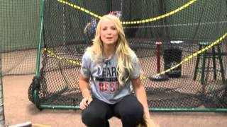 Softball Catching and Position Tips with Jen Schroeder [upl. by Aiseneg]