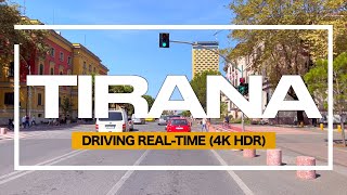 TIRANA ALBANIA  DRIVING REALTIME September 2023 THE CAPITAL OF ALBANIA【4KHDR】 [upl. by Paulson]