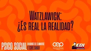 Watzlawick ¿Es real la realidad [upl. by Roberson]