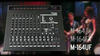 TASCAM M164UF Mixer with 16x4 USB 20 Audio Interface [upl. by Chesnut393]