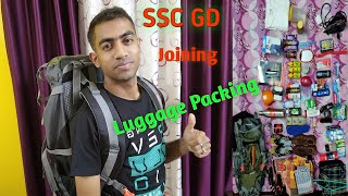 SSC GD Joining time packing  kiya kiya leke jana hai training center pe 🇮🇳⚔️ [upl. by Nyrret]