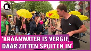 Duizenden bij anticoronaprotest Wij zijn allemaal positief [upl. by Meibers778]