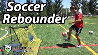 Cool Way to Use a Soccer Rebounder [upl. by Ariajaj]