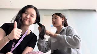 How to braid your hair  English 1 Assignment [upl. by Gnav]