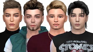 Male Sims Dump 20  SIMS 4 CAS  CC Folder and Sim Download [upl. by Aihsotan589]