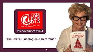 Sicurezza Psicologica e gerarchia  Marina Capizzi a radioLombardia 28112024 [upl. by Kenji]