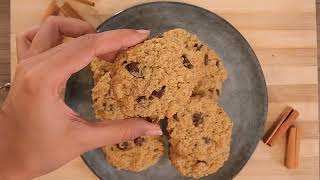 Cómo hacer Galletas de Avena y Harina de Almendras con Chispas de Chocolate [upl. by Inalawi659]