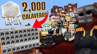 EliteCraft Ep21 Los jugadores del servidor reaccionan a mis 2000 calaveras de Wither Skeleton [upl. by Tabbatha]