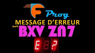 MESSAGE D ERREUR SUR ZN7 CAME [upl. by Haidedej795]