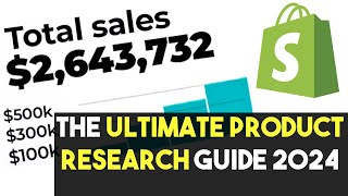 ULTIMATE Dropshipping Product Research Guide 2024 [upl. by Anisirhc203]