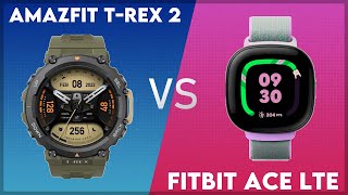 Amazfit TRex 2 vs Fitbit Ace LTE Comparison [upl. by Biancha608]