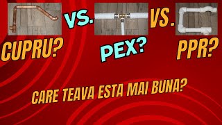 Teava cupru vs Pex vs PPR  Metode de imbinarelipire si scule utilizate [upl. by Nytram]