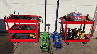 Harbor Freight US General Red Service Carts Setup [upl. by Ardnoek]