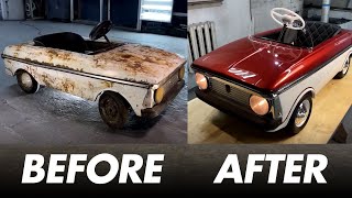 Old Soviet pedal car full Restoration [upl. by Nassi265]