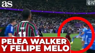 FELIPE MELO y KYLE WALKER acaban a golpes la final del MUNDIAL DE CLUBES [upl. by Eciened]