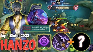 JANGAN LOCK GW  HANZO TOP 1 GLOBAL 2022  HANZO BUILD TERSAKIT 2022  MOBILE LEGENDS [upl. by Ahseneuq756]